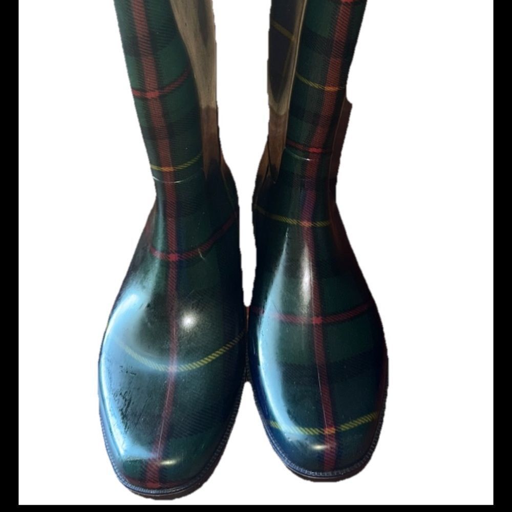 Lauren Ralph Lauren Womens Rossalyn II Multicolor Pull-On Rain Boots Size 7 - Picture 2 of 7